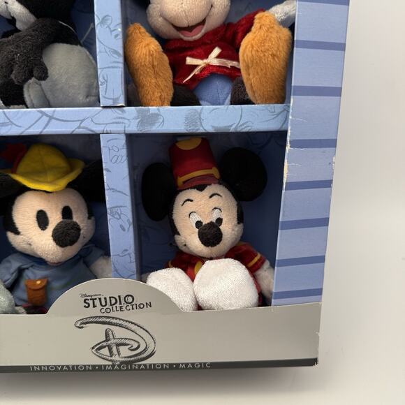 NIB Disney Store Legendary MICKEY MOUSE Studio Collection Mini Plush RARE SET - Picture 7 of 7